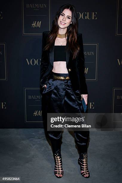 Lena Meyer-Landrut attends the BALMAIN x H&M Berlin Launch Party on November 4, 2015 in Berlin, Germany.