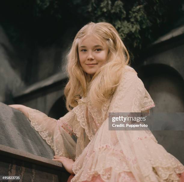 English actress Natasha Pyne pictured in a scene from the television drama 'Carmilla' in 1967.