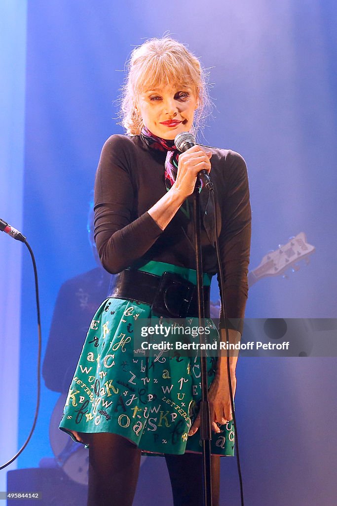 Arielle Dombasle Performs At La Cigale In Paris