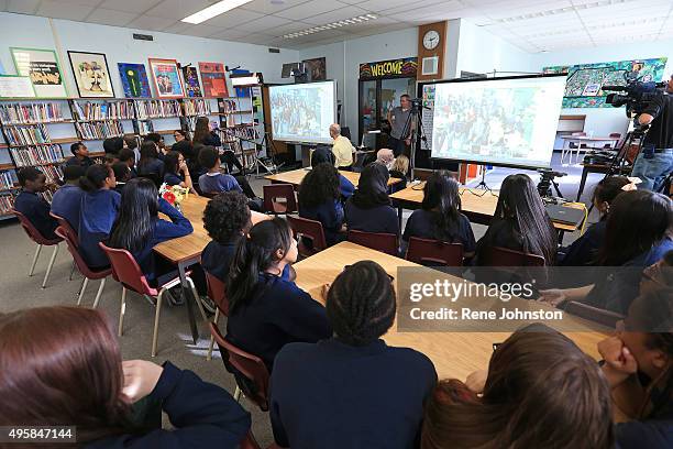 As Roya Mehdinejad, 13 was asking Trudeau a questions all the lenses pointed her way. Fresh Prime Minister Trudeau took a moment out of a very busy...