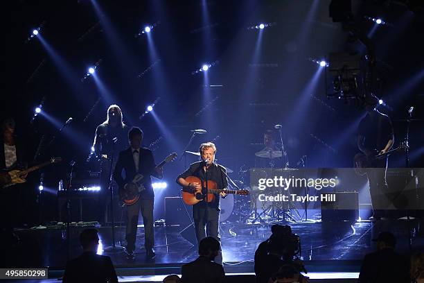 John Mellencamp performs during the 49th annual CMA Awards at the Bridgestone Arena on November 4, 2015 in Nashville, Tennessee.