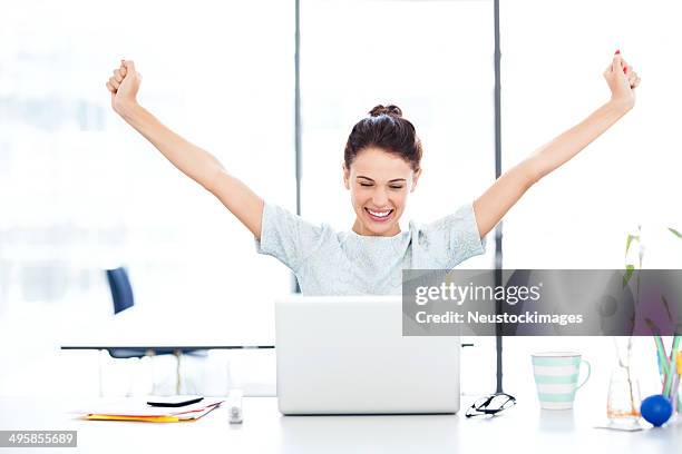Celebrate Office Computer Photos and Premium High Res Pictures - Getty ...