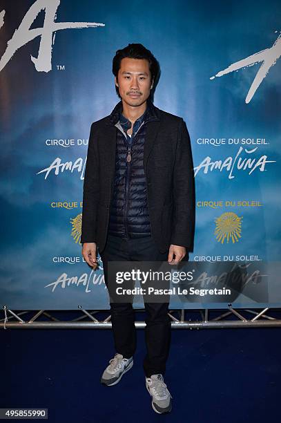 Frederic Chau attends a photocall prior to the "Amaluna" show from Cirque Du Soleil at Parc de Bagatelle on November 5, 2015 in Paris, France.