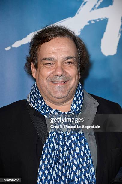 Didier Bourdon attends a photocall prior to the "Amaluna" show from Cirque Du Soleil at Parc de Bagatelle on November 5, 2015 in Paris, France.