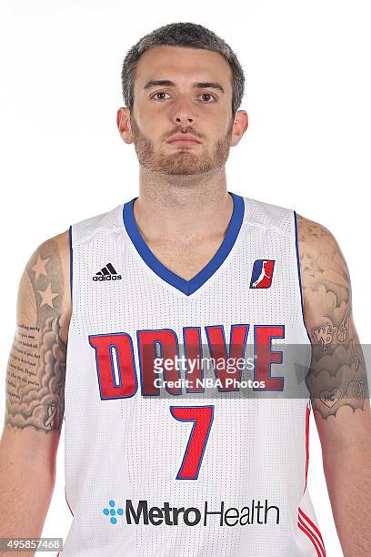 Brett Comer of the Grand Rapids Drive poses for a head shot during the NBA Development League media day on November 3, 2014 in Grand Rapids,...