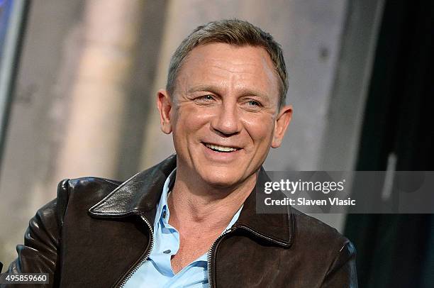 Actor Daniel Craig visits AOL BUILD to discuss his latest movie in the Bond series "Spectre" at AOL Studios In New York on November 5, 2015 in New...