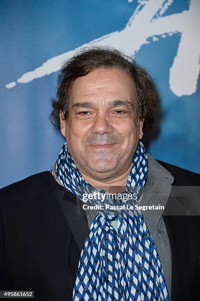 Didier Bourdon attends a photocall prior to the "Amaluna" show from Cirque Du Soleil at Parc de Bagatelle on November 5, 2015 in Paris, France.
