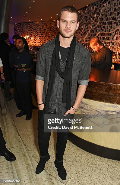Jeremy Irvine attends the Nobu Berkeley St 10th anniversary party supported by Malone Souliers and Ciroc Vodka on November 5, 2015 in London, England.