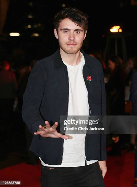 Alfie Deyes attends "The Hunger Games: Mockingjay Part 2" UK Premiere at the Odeon Leicester Square on November 5, 2015 in London, England.