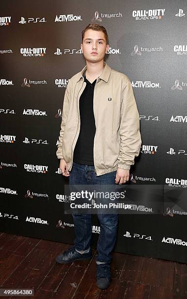 Rafferty Law attends the Call of Duty Black Ops III launch at One Mayfair on November 5, 2015 in London, England.