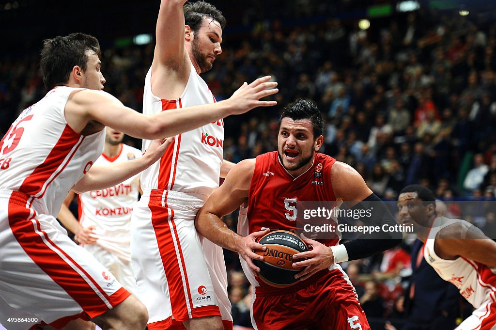 EA7 Emporio Armani Milan v Cedevita Zagreb - Turkish Airlines Euroleague