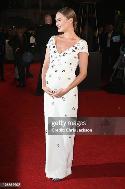 Laura Haddock attends "The Hunger Games: Mockingjay Part 2" UK Premiere at the Odeon Leicester Square on November 5, 2015 in London, England.