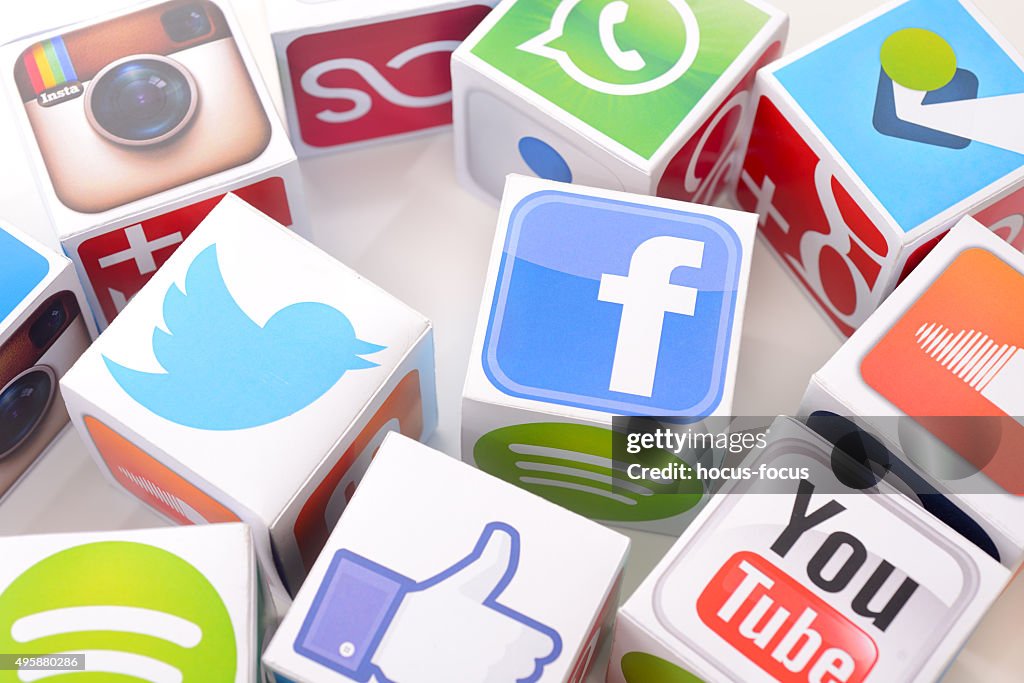 Social networking services icons