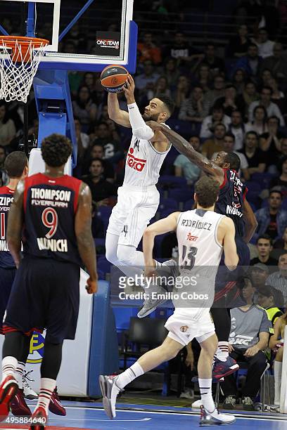 Jeffery Taylor, #44 of Real Madrid in action during the Turkish Airlines Euroleague Basketball Regular Season date 4 game between Real Madrid v FC...