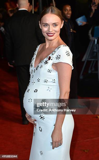 Laura Haddock attends The Hunger Games: Mockingjay Part 2 - UK Premiere at Odeon Leicester Square on November 5, 2015 in London, England.