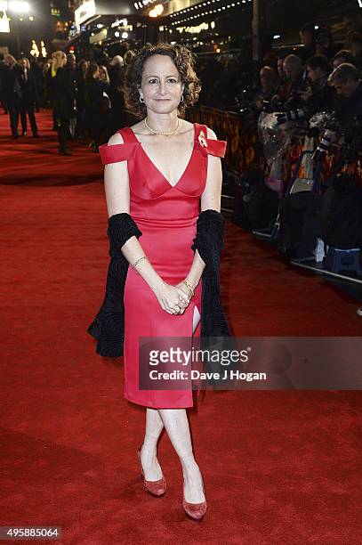 Producer Nina Jacobson attends The Hunger Games: Mockingjay Part 2 - UK Premiere at Odeon Leicester Square on November 5, 2015 in London, England.