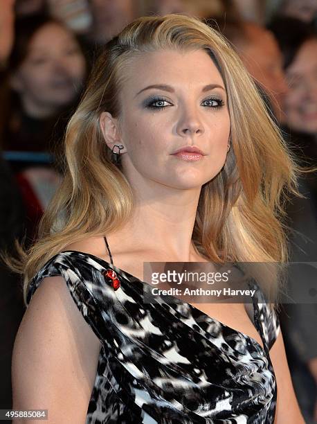 Natalie Dormer attends The Hunger Games: Mockingjay Part 2 - UK Premiere at Odeon Leicester Square on November 5, 2015 in London, England.