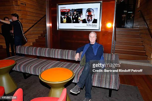 Decorator of the Cinema Jacques Grange attends the Cinema 'Les Fauvettes' : Opening Ceremony on November 5, 2015 in Paris, France.