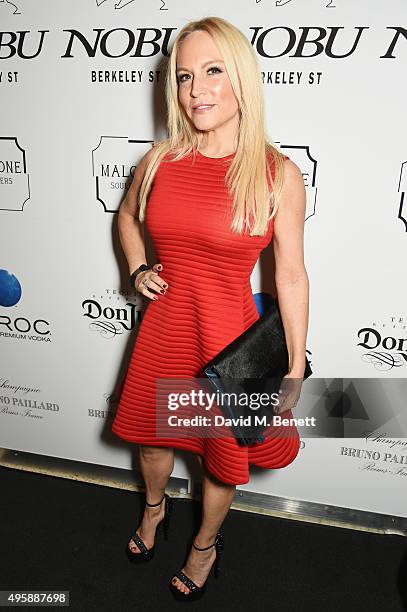 Stacey Jackson attends the Nobu Berkeley St 10th anniversary party supported by Malone Souliers and Ciroc Vodka on November 5, 2015 in London,...
