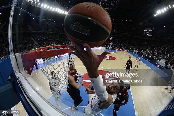 Jeffery Taylor, #44 of Real Madrid in action during the Turkish Airlines Euroleague Basketball Regular Season date 4 game between Real Madrid v FC...