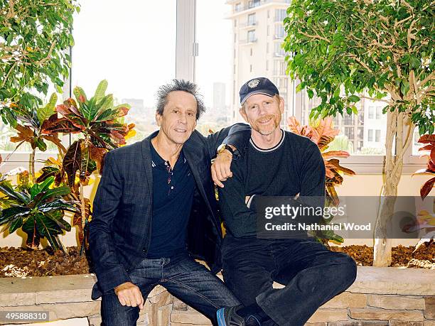 Producer Brian Grazer and director Ron Howard are photographed for The Wrap on October 26, 2015 in Los Angeles, California. PUBLISHED IMAGE.