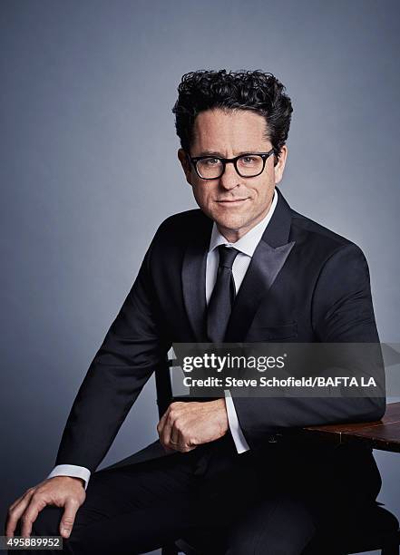 Director JJ Abrams poses for a portrait at the 2015 BAFTA Britannia Awards Portraits on October 30, 2015 at the Beverly Hilton Hotel in Beverly...