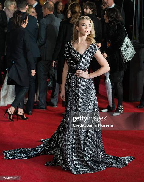 Natalie Dormer attends The Hunger Games: Mockingjay Part 2 - UK Premiere at Odeon Leicester Square on November 5, 2015 in London, England.