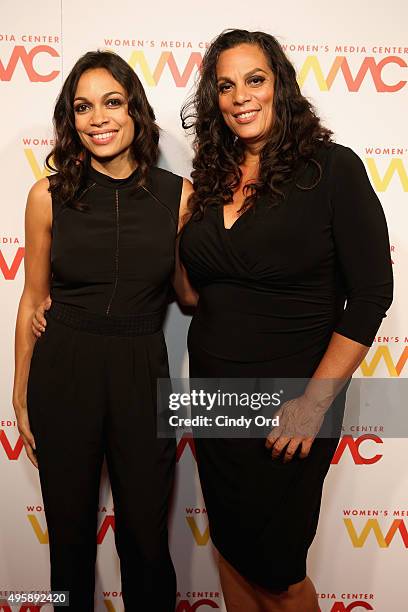 Actress Rosario Dawson and singer Isabel Celeste attend The Women's Media Center 2015 Women's Media Awards on November 5, 2015 in New York City.