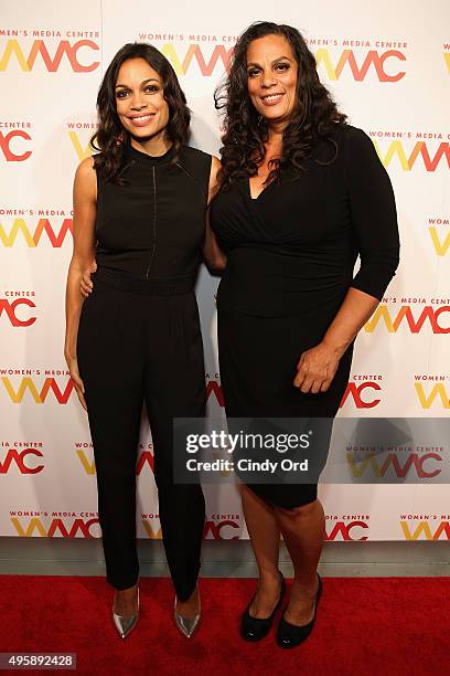 Actress Rosario Dawson and singer Isabel Celeste attend The Women's Media Center 2015 Women's Media Awards on November 5, 2015 in New York City.