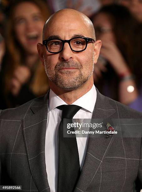 Stanley Tucci attends "The Hunger Games: Mockingjay Part 2" UK premiere at Odeon Leicester Square on November 5, 2015 in London, England.
