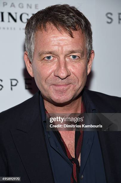 Actor Sean Pertwee attends the "Spectre" pre-release screening hosted by Champagne Bollinger and The Cinema Society at the IFC Center on November 5,...