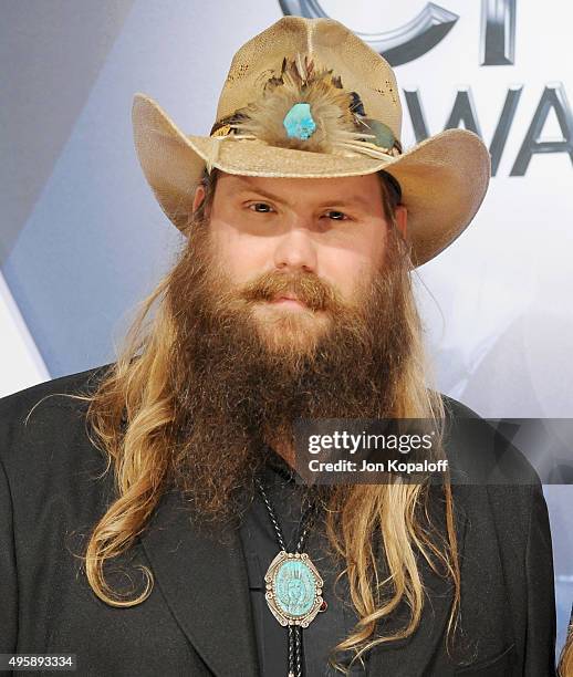 Singer Chris Stapleton attends the 49th annual CMA Awards at the Bridgestone Arena on November 4, 2015 in Nashville, Tennessee.