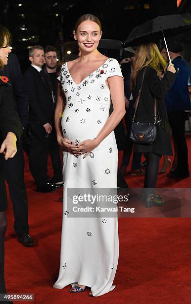 Laura Haddock attends The Hunger Games: Mockingjay Part 2 - UK Premiere at Odeon Leicester Square on November 5, 2015 in London, England.
