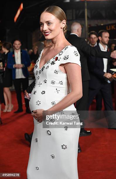 Laura Haddock attends The Hunger Games: Mockingjay Part 2 - UK Premiere at Odeon Leicester Square on November 5, 2015 in London, England.