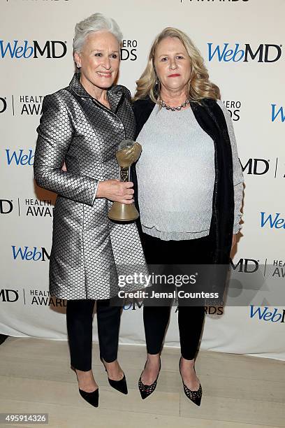 Actress Glenn Close and Jessie Close attend the 2015 Health Hero Awards hosted by WebMD at The Times Cente on November 5, 2015 in New York City.