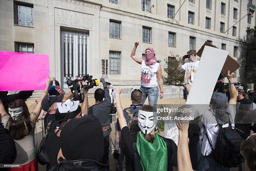 Anonymous Protest in Washington