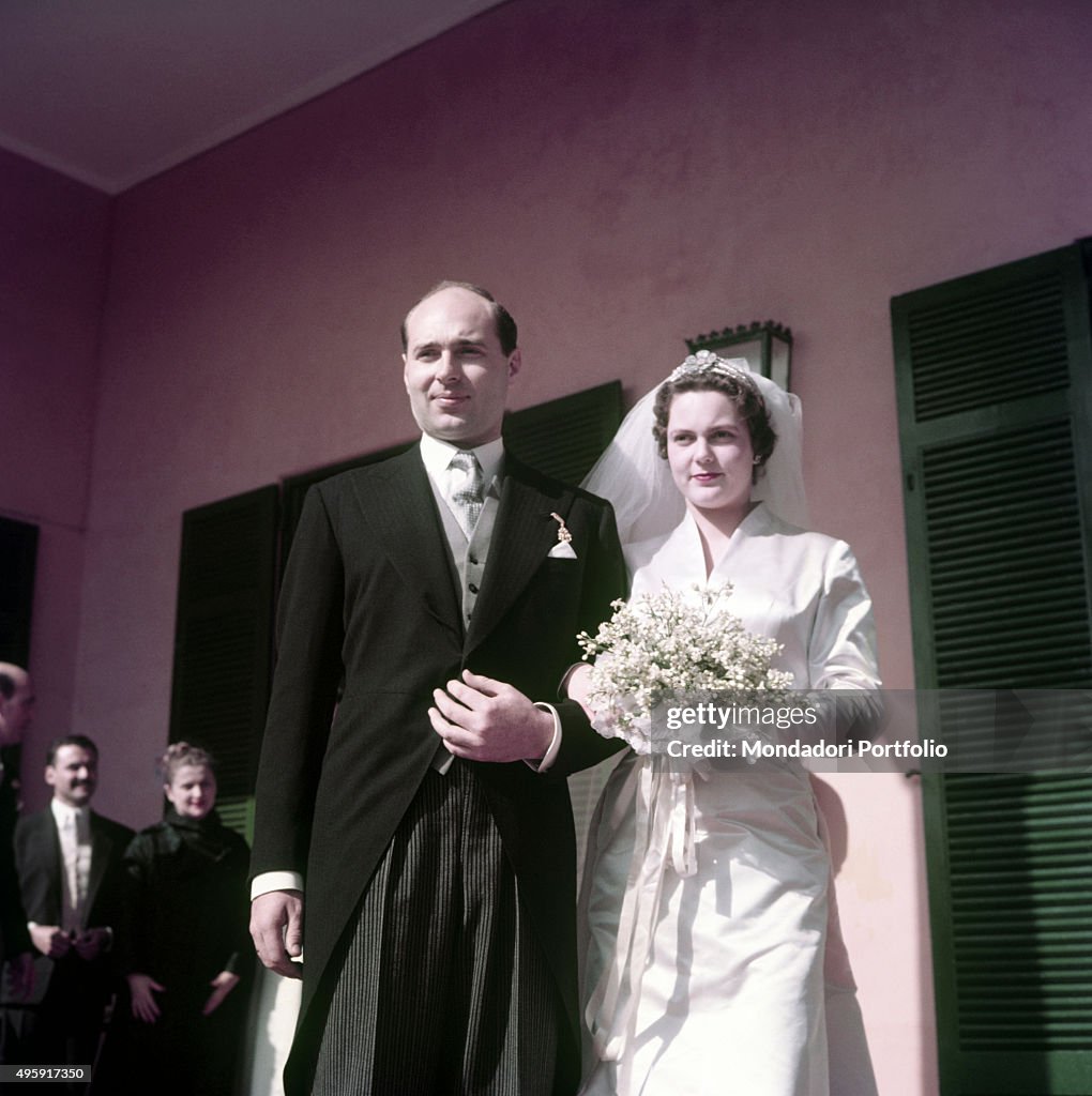The wedding of the Princess Maria Pia of Savoy and the Prince Alexander of Yugoslavia