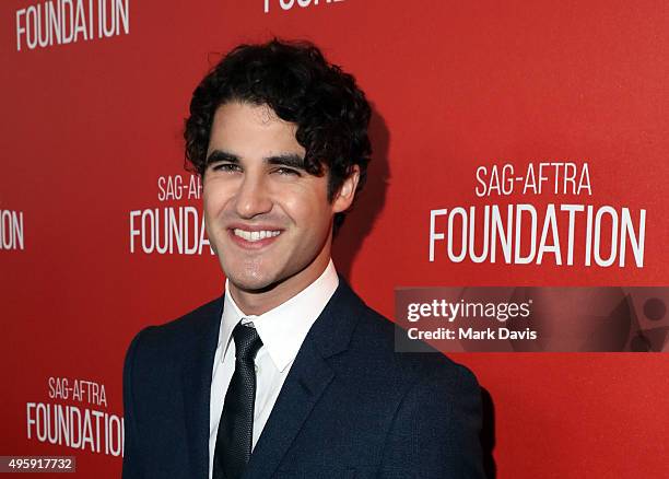 Actor Darren Criss attends the Screen Actors Guild Foundation 30th Anniversary Celebration at Wallis Annenberg Center for the Performing Arts on...