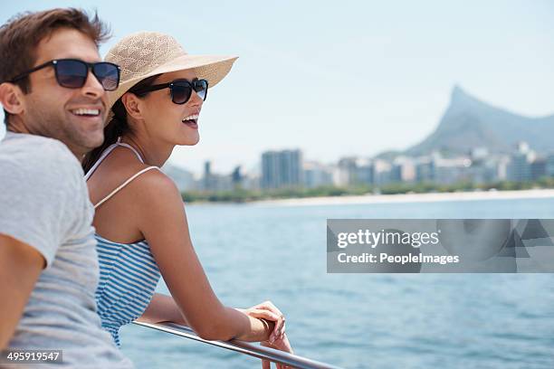 enjoying the sights - cruise stockfoto's en -beelden