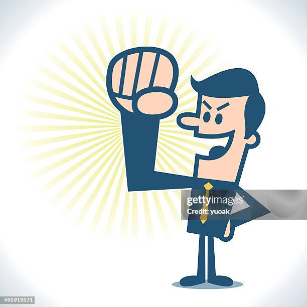 strong man - security smiling stock illustrations