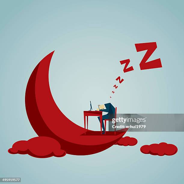 sleeping - letter z stock illustrations