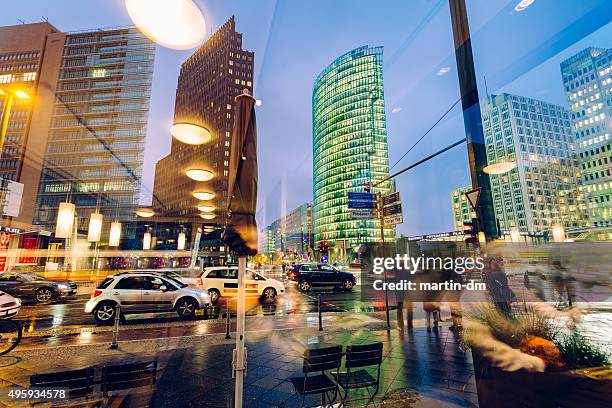 potzdamer platz berlin - modern town square stock pictures, royalty-free photos & images