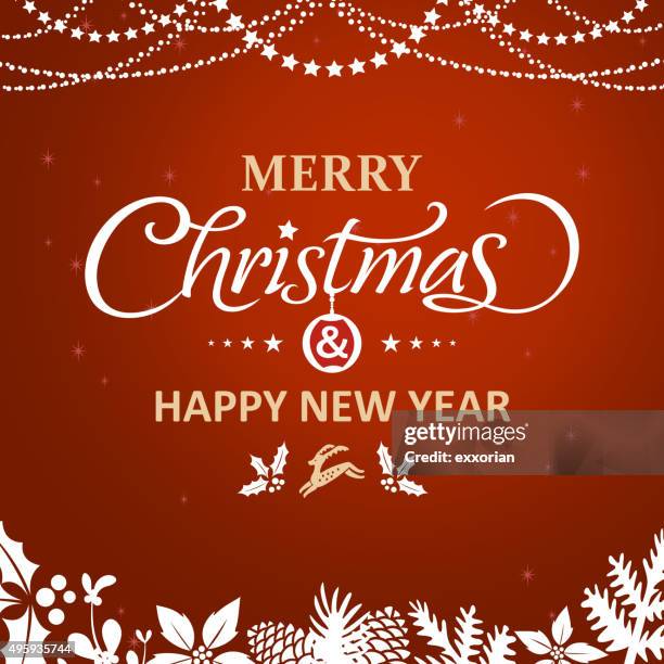 christmas ornaments background - decorating tree stock illustrations