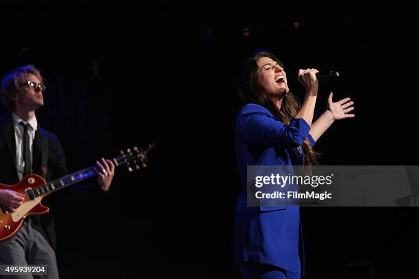 Sara Bareilles performs at her album release concert on November 5, 2015 in New York City.