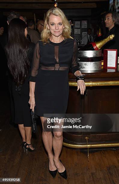 Debbie Bancroft attends the the after party for the "Spectre" pre-release screening hosted by Champagne Bollinger and The Cinema Society on November...