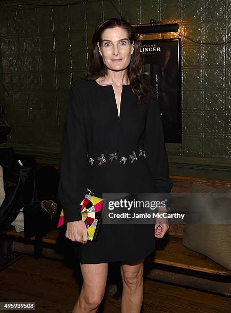 Jennifer Creel attends the the after party for the "Spectre" pre-release screening hosted by Champagne Bollinger and The Cinema Society on November...