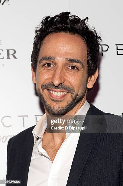 Amir Arison attends the "Spectre" pre-release screening hosted by Champagne Bollinger and The Cinema Society at IFC Center on November 5, 2015 in New...