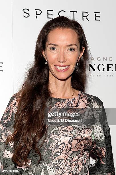 Olivia Chantecaille attends the "Spectre" pre-release screening hosted by Champagne Bollinger and The Cinema Society at IFC Center on November 5,...