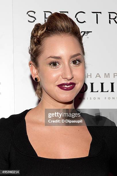 Jazmin Grace Grimaldi attends the "Spectre" pre-release screening hosted by Champagne Bollinger and The Cinema Society at IFC Center on November 5,...