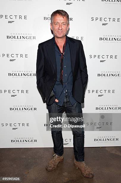 Sean Pertwee attends the "Spectre" pre-release screening hosted by Champagne Bollinger and The Cinema Society at IFC Center on November 5, 2015 in...